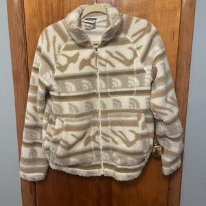 The Northface fleece patterned jacket size xs
